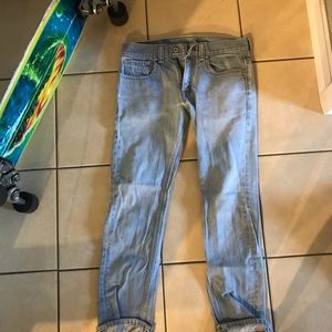 Levi 511 grey/blue jeans “lived in look”  “31x30”